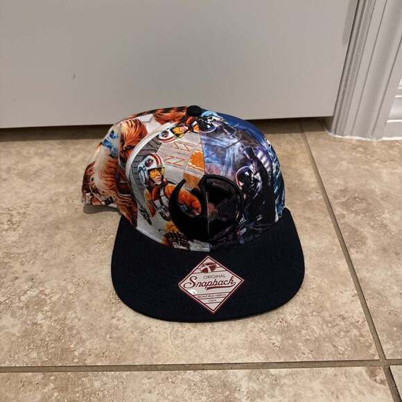 Star Wars Rebel Imperial Logos Split Snapback Hat - Picture 1 of 4
